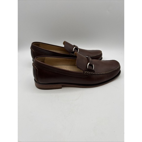 Johnston & Murphy Bit Loafers Mens‎ 10.5 M Brown Leather Moc Toe Slip On Shoes main image 7